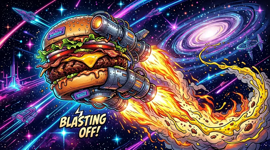 Rakett-Burger Omslag